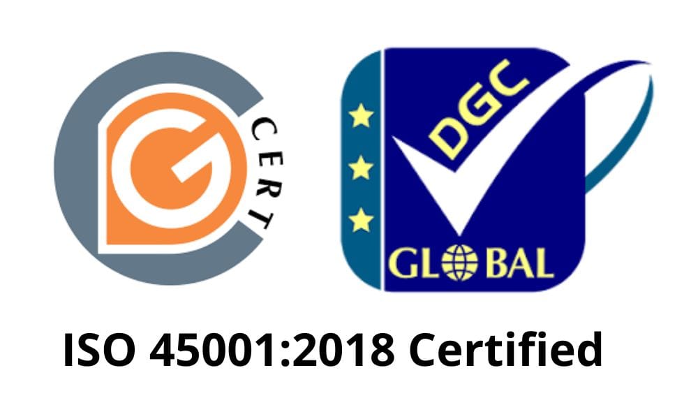 ISO 45001:2018 Certified