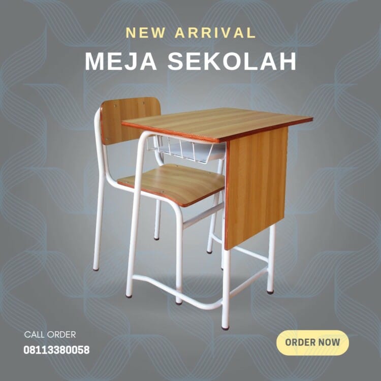 Kursi dan Meja Sekolah Set Lengkap