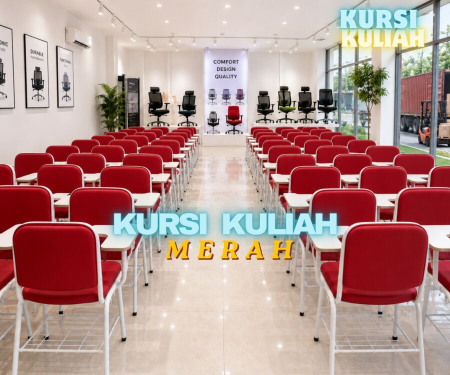 Kursi Kuliah Merah Jadi Pilihan Berani untuk Ruang Belajar Modern yang Lebih Enerjik dan Elegan